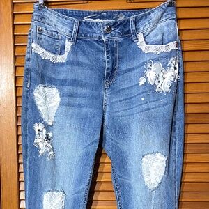Seven 7~Women Customized with Lace, Flowers, Hearts, Stars, Faded Numbers ~MidRi